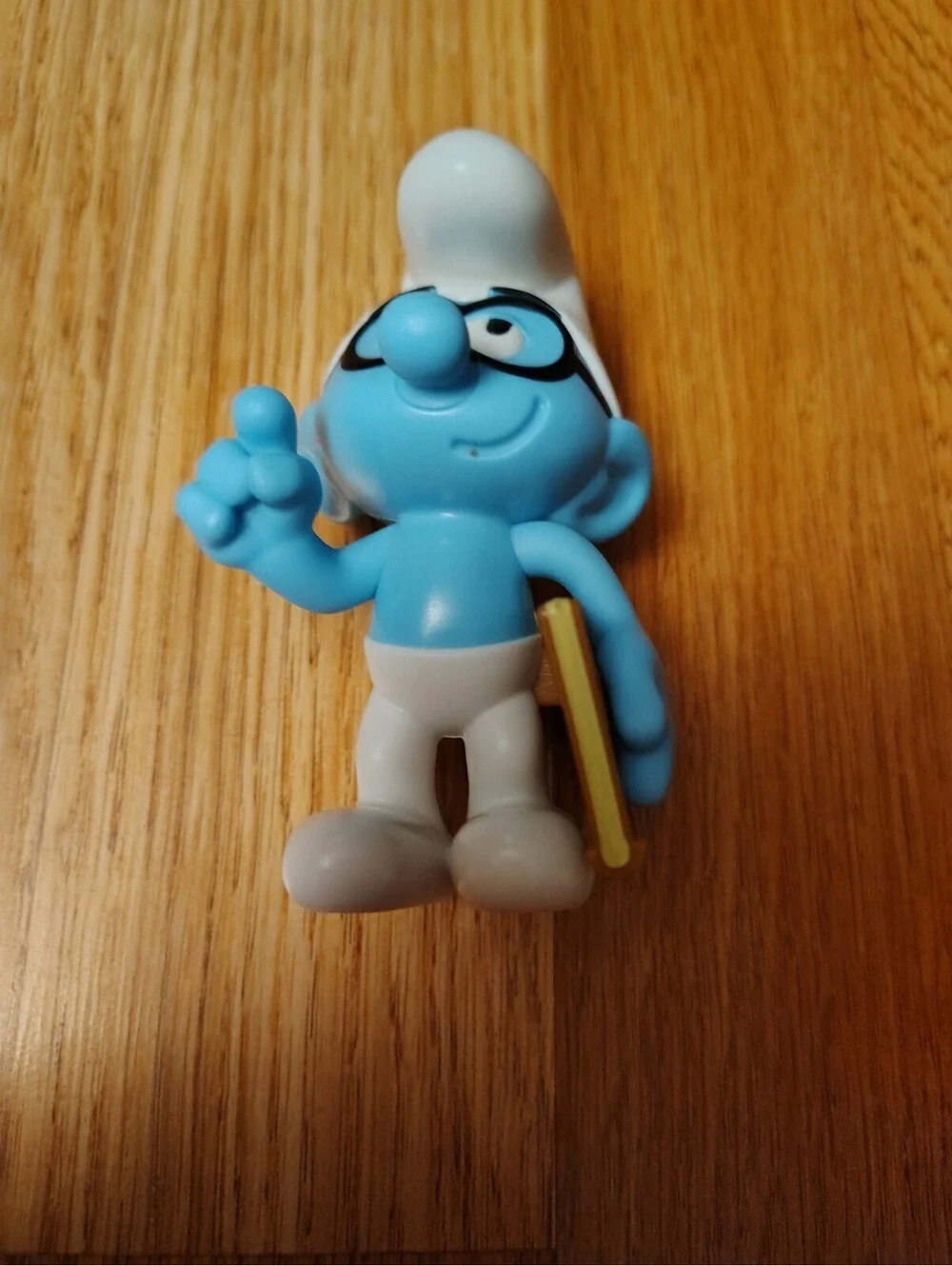 Brainy Smurf Toy with Book in Hand